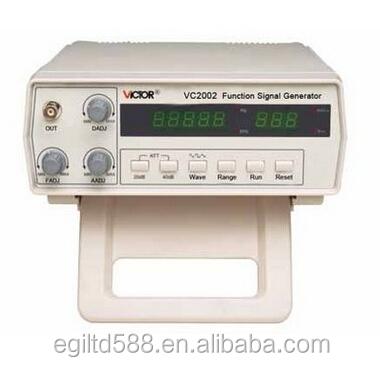 China VICTOR VC2002 Function Signal Generator 5 Digits (0.2 Hz ~ 2 MHz) 7 Frequency AC110-220V VC2002 Digital Function Waveform Generator for sale