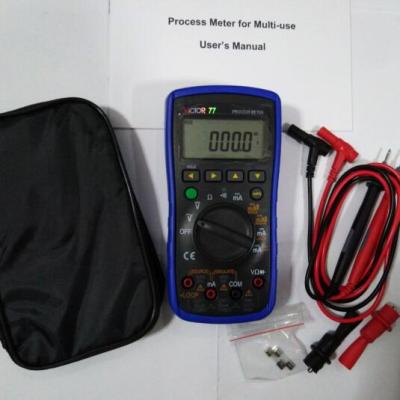 China Process calibrator VC77 output 0-20mA to simulate transmitter 0 to 24V -20mA loop supply VICTOR Digital Multimeter DMM 2in1 VC77 for sale