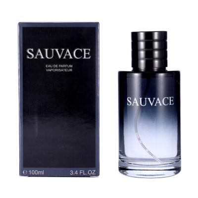 China Men's Leather Cologne 100ml Factory Direct Natural Original Sauvace 3.3oz Long Lasting High Quality OEM Perfume Fragrance Brand Perfume for sale