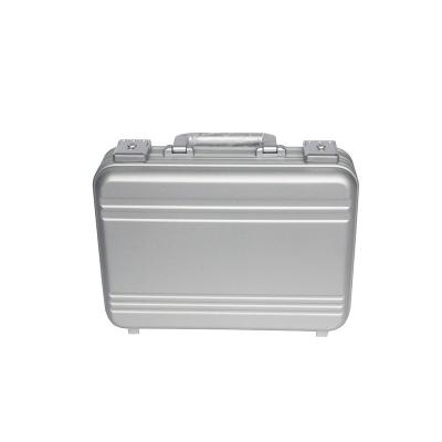 China Security Waterproof Aluminum Case With Customs Code Locks Silver Safe Box for sale