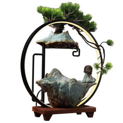 China Creative Chinese New Europe Water Flow Home Ornaments Porch Good Luck Curtain Gift Giving Water Flow Ornaments Ceramics for sale