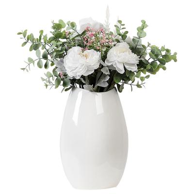 China Simple Nordic Europe style bouquet vase ornaments living room home dining table silk flower ornaments flower ornaments for sale