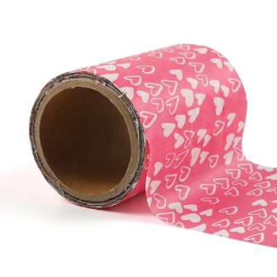 China Doctor Pink Hearts Plain Breathable 100% Polyester Printed PET Biodegradable Woven Fabric For Face Mask Rolls for sale