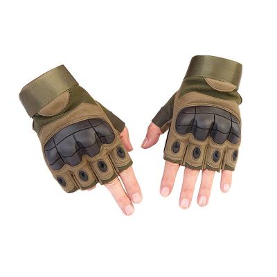 China Camouflage Outdoor Fingerless Police Tactical Gloves for sale