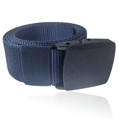 China Outdoor Quick Dry Durable Belt 120cm POM Plastic Buckle Belt Nylon Tactical Men's Canvas Military Training Anti Allergy for sale