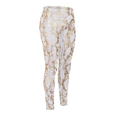 China New High Quality Women's High Waist Snakeskin Anti-Static Printing Pants Front Tight Scrunch Butt Yoga Leggings for sale