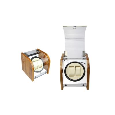 China Automatic Electronic Bamboo Watch Display Wholesale Watch Winder for sale