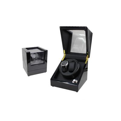 China Gift Best 2+0 Black Gloss Lacquer Wooden Double Automatic Watch Winder 2017 for sale