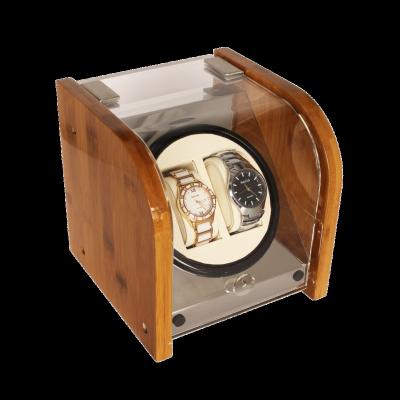 China 2 watches; China Luxury Automatic Electronic Bamboo Box Watch Winder for sale