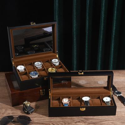 China Handmade High Quality Wooden Display 8 Grid Watch Box Case for sale