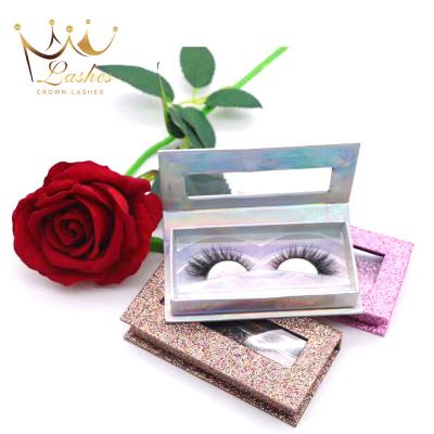 China Factory Price Lightweight Beaten Handmade Soft and Natural Silk Soft Lashes 3D False Eyelashes Long Beautiful Packaging Box Silk Lashes for sale