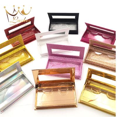 China Natural Soft Magnetic Synthetic False Silk Eyelashes 3D Eyelash Box Suppliers Faux Mink Lashes With Paper Boxes for sale