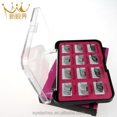 China New Horizon Lightweight Single Magnetic Eyelash Box Real Mink Fur 3D Mink Lashes Private Label False Eyelash for sale