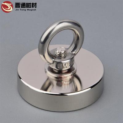 China Factory Direct Selling Industrial Magnet Assembly Neodymium Strong Magnetic Fishing Magnet With Rope for sale