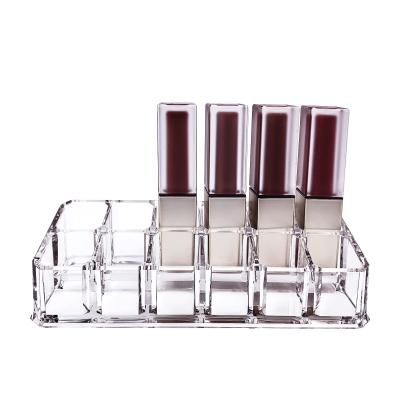 China Fashion Custom Lipstick Storage Holder Large Acrylic Cosmetic Box Case Makeup Organizer Lipstick Holder Cosmetic Box Case Plasti Organizer for sale