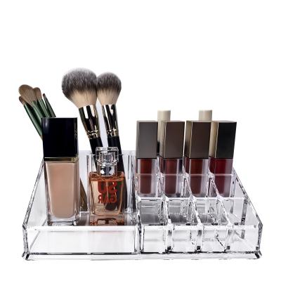 China Plastic Large Acrylic Box Drawer Organizer Fashion Cosmetic Box Cosmetic Box Organizer Lipstick Holder Cosmetic for sale