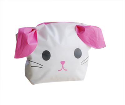 China Recyclable Factory Sells Mini Pink Cat Rabbit Ear Snack Bag Cookie Bag Candy Pastry Bag for sale