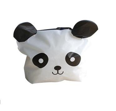 China Recyclable factory sells new big panda dessert candy bread bag black rabbit eye plastic baked cookie packaging bag for sale