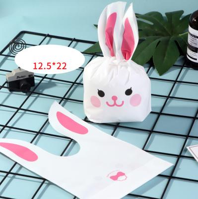 China New Recyclable Rabbit Ears Bags Custom Printed Food Package Bags Plastic Gift Bags Packaging for sale