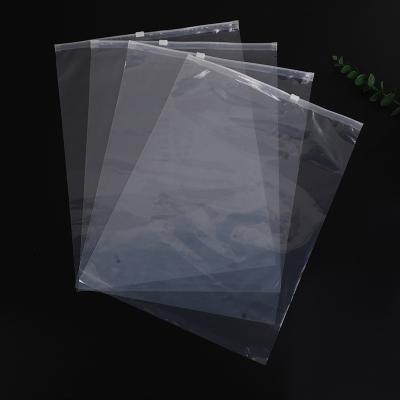 China Recyclable Professional Custom Frosted Plastic Zipper Bag Clothes Bags With Zipper for sale