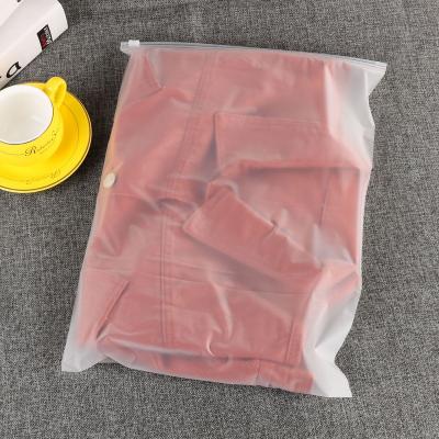 China Factory Clear Plastic Bags Recyclable With Zippers Zipper Zipper Lock Custom Frosted Plastic Bag for sale