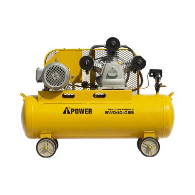 China Aipower High Efficiency Portable Compressor Tank Belt Driven Air Piston Air Compressor Machine Price for sale