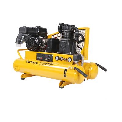 China Aipower AV065-040S 40L 3000w 220V Cordless Oil-free Belt Driven Gasoline Air Compressor for sale