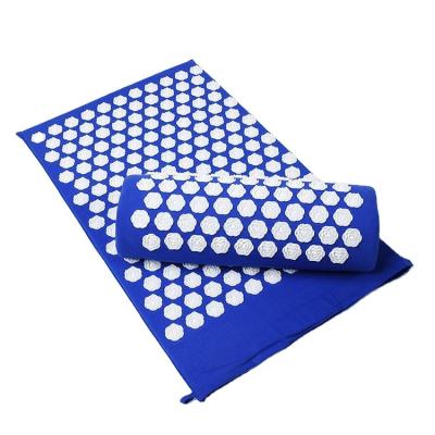 China New Style Soft Massage Acupressure Mat With Pillow For Body Pain Relief Yoga Acupressure Mat for sale