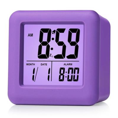 China LUMINOVA Hot Amazon with Nightlight - Easy Setting Silicone Clock Display Time, Loud for Bedroom Digital Alarm Clock for Kids for sale