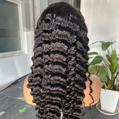 China Deep Wave Indian Swiss Lace HD Wigs Human Hair 13x6 Jerry Curly for sale