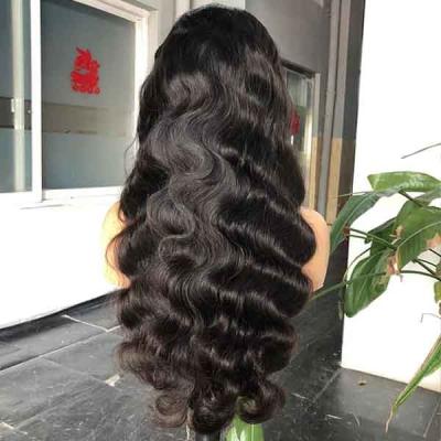 China Cuticule Aligned Swiss HD Lace Wig 13x6 Frontal Human Hair Glueless Deep Wave for sale