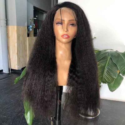 China 12A Kinky Straight 13x6 HD Peluca de encaje Cabello humano frontal personalizado en venta