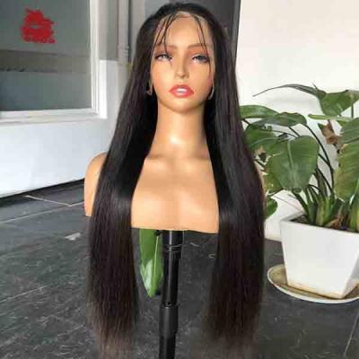 China Muito Cheio 300 Densidade Indetectável HD Suíça renda Peruca Cabelo liso à venda