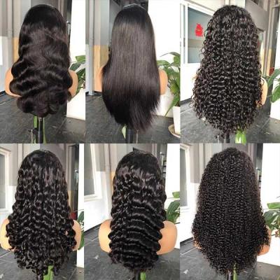 China Double Drawn Wigs HD Lace Wig Frontal 13x6 Swiss Lace Curly And Wavy for sale