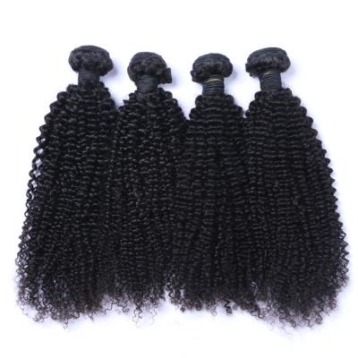 China Brazilian Virgin Kinky Curly Raw Hair Bundles Cuticle Aligned 10A Grade for sale