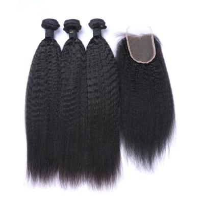 China 10A Mensen Kinky Bulk Hair Weave Kinky Curly Rechte 10 inch Te koop