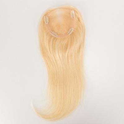 China 613 Rubia Mujer Perucas de toupee femenino 5x5 5x7 encaje suizo Tops Frontales Cabello humano brasileño en venta