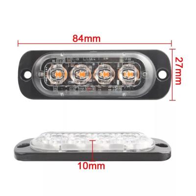 China Top Selling Amazon Car USA Designed 4W 8W 16W Waterproof IP67 Led Light Bar Strobe Warning Light For Any Car for sale