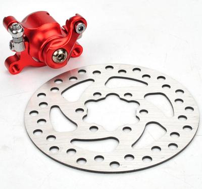 China Alloy steel 140/160/200mm electric scooter brake aluminum disc, stainless steel brake disc rotor pad parts for electric scooter for sale