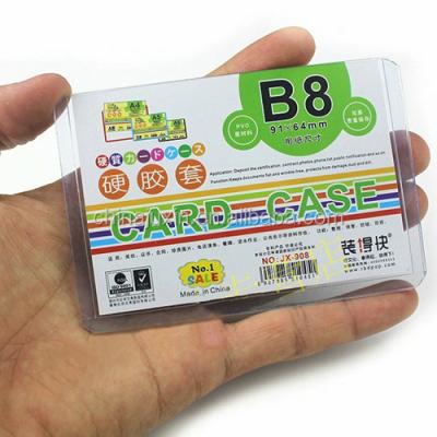 China RBD PO3 B8 Plastic Clear PVC Card Case Document Hard Card Case for sale