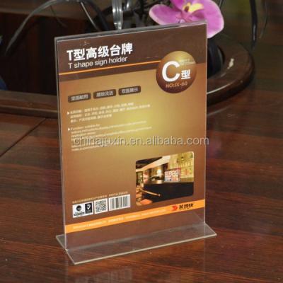 China Display Photo Customized Clear Acrylic Sign Holder for sale