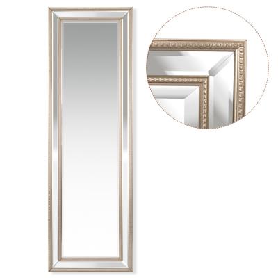 China Minimalist Customized Wholesale Large Full Length Floor Mirror Vintage Mirror Frame Hanging Cloakroom Dresser Mirror for sale