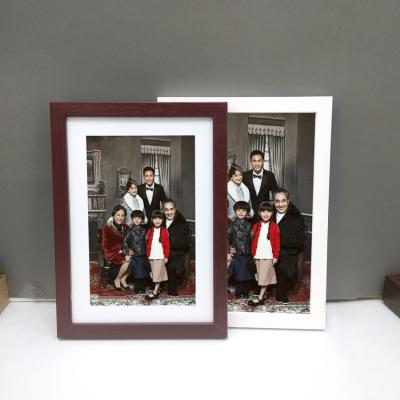 China 2022 New Hot Sale A4 A3 Solid Wood and Handmade Solid Wood Poster Frame With White Mat Board for sale