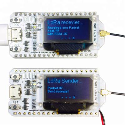 China SX1276 ESP32 LoRa 0.96 Inch OLED Display BLE WIFI Lora 868MHz-915MHz Blue Kit ESP32 SX1276 for sale