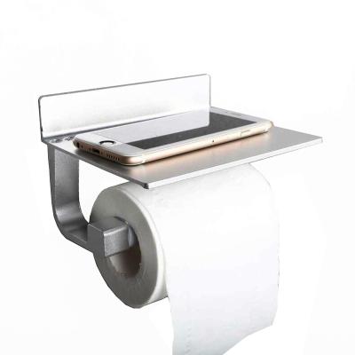 China Modern No Drilling Toilet Paper Holder With Shelf Toilet Paper Roll Paper Holder Roll Paper Holder for sale