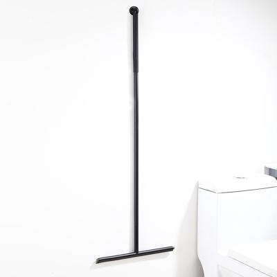 China Viable High Quality Black Glass Bathroom Mirror Window Squeegee Silicone Clean Tool for sale