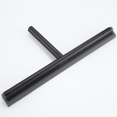 China Viable High Quality Black Silicone Window Squeegee Shower Squeegee Window Glass Wiper Scraper for sale