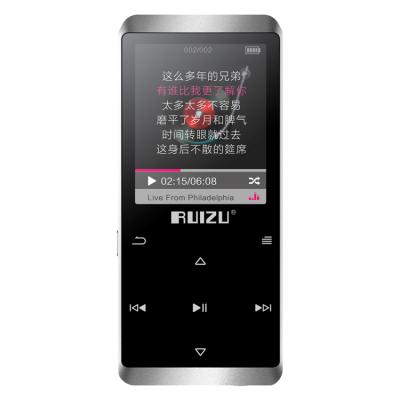 China mp3 player D02 2021 fashion design RUIZU mp3 player, portable Digital music player support lossless TF card up to 128GB for sale