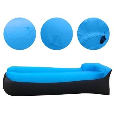 China Fill With Best Quality 210T Nylon Inflatable Air Sofa Air Lounger Quick Lay Nylon Air Bag for sale