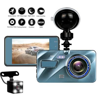 China HD 24H Video Recording Dash Cam Black Box In Car DVR Camera VCR Rear View Lens HD Dual Cycle Mirror Video Recorder Black Box for sale